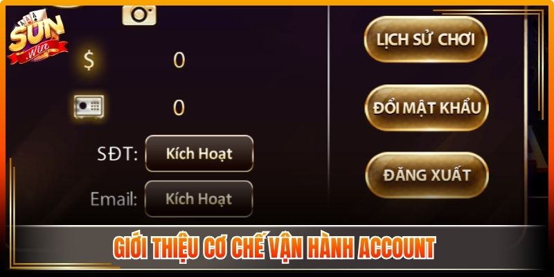 Giới thiệu cơ chế vận hành account 
